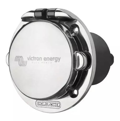 Victron Energy Power Inlet Stainless with Cover 16A/250Vac (2p3W) - 2621241