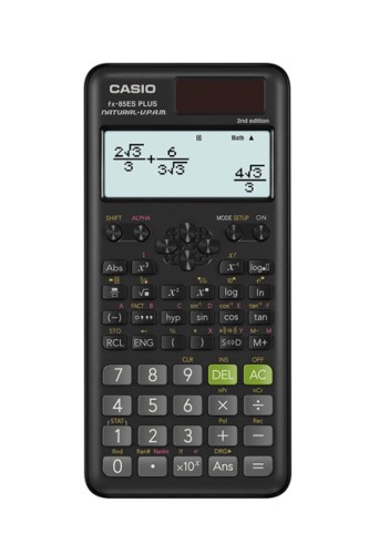 CASIO FX-85ESPLUS-2 B KALKULATOR NAUKOWY 252 FUNKCJE, 77X162MM, KARTONIK, CZARNY (WYPRZEDAŻ) - 2621297