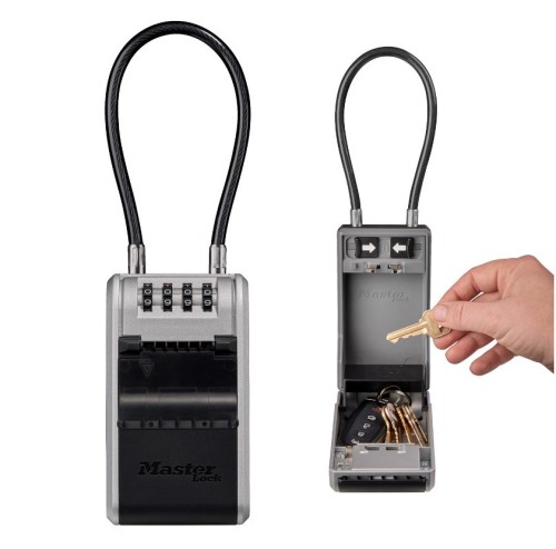 MASTER LOCK KASETKA NA KLUCZE Z ZAMKIEM SZYFROWYM I ELASTYCZNĄ SZEKLĄ - 2621300