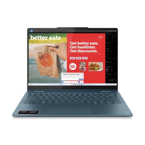 Lenovo Yoga 7 2-in-1 14AKP10 Ryzen AI 5 340 14" WUXGA OLED 400nits Glossy 60Hz 16GB LPDDR5x-7500 SSD512 Radeon 840M Graphics 70Wh Win11 Tidal Teal