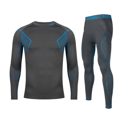 Bielizna termoaktywna męska Alpinus Active Base Layer Set szara GT43880 - 2623730