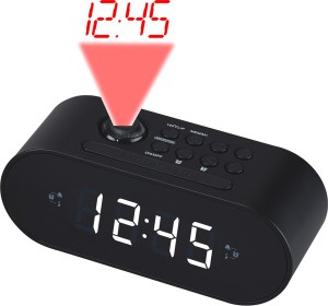 Radiobudzik Denver CRP-717B z podwójnym alarmem i projektorem