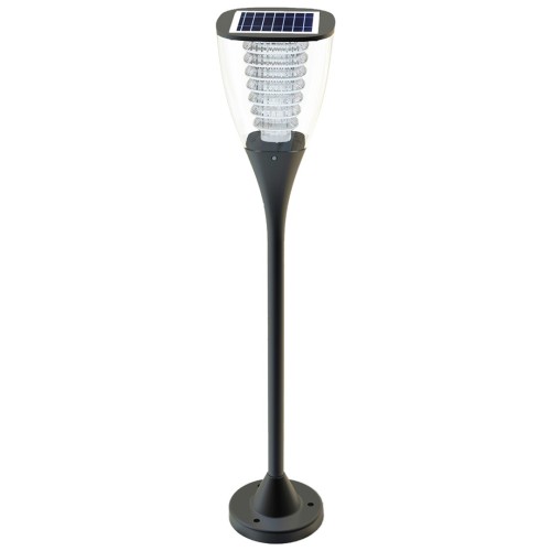POWERNEED SOLARNA LAMPA OGRODOWA PEARL 100LM, CIEPŁY BIAŁY LEDX7, PANEL SOLARNY 1.6W CZUJNIK ZMIERZCHU, 80CM, CZARNA, ESL-25H - 2623915
