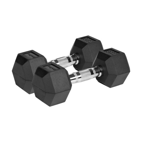 Hantle żeliwne gumowane HEX 2x6 kg REBEL ACTIVE - 2595837