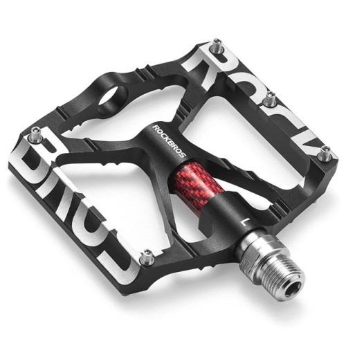 Zestaw pedałów rowerowych Rockbros 37213071001 ze stopu aluminium - czarne - 2624805