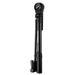 Pompka rowerowa Rockbros 42310006001 z manometrem - czarna