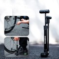 Pompka rowerowa Rockbros 42310006001 z manometrem - czarna - 2624865