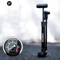 Pompka rowerowa Rockbros 42310006001 z manometrem - czarna - 2624866