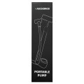Pompka rowerowa Rockbros 42310006001 z manometrem - czarna - 2624867
