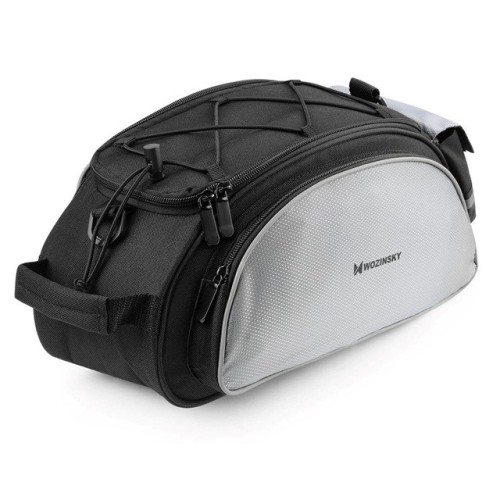 Wozinsky torba rowerowa na bagażnik z paskiem na ramię 13l czarna (WBB1BK) - 2624907