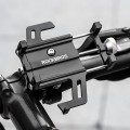 Uchwyt rowerowy Rockbros 699-BK ze stopu aluminium do telefonu - czarny - 2624924