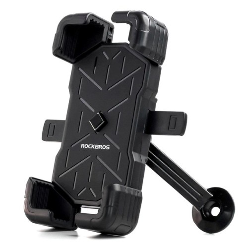 Uchwyt na telefon Rockbros 25210030007 do motocyklu - czarny - 2624985