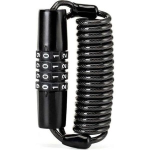 Zapięcie rowerowe Rockbros T609 na szyfr 1,5m - czarne