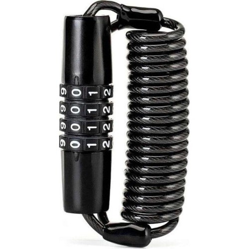 Zapięcie rowerowe Rockbros T609 na szyfr 1,5m - czarne - 2624988