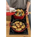 Staub La Cocotte Okrągły Żeliwo Naczynie do pieczenia - ZESTAW 3 SZTUK - 1180158