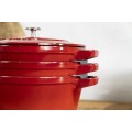 Staub La Cocotte Okrągły Żeliwo Naczynie do pieczenia - ZESTAW 3 SZTUK - 1180152