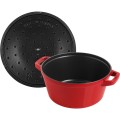 Staub La Cocotte Okrągły Żeliwo Naczynie do pieczenia - ZESTAW 3 SZTUK - 1180149
