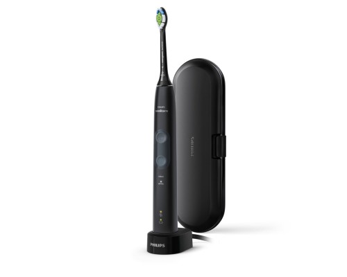 Philips 4500 series HX6830/53 szczoteczka elektryczna Dorosły Soniczna szczoteczka do zębów Czarny, Szary - 2626996