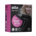 Braun Satin Hair 3 Style&Go 1600 W Czarny - 1673510