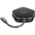 D-Link DUB-M420 stacja dokująca Przewodowa Thunderbolt 3 Aluminium, Czarny - 1890744