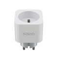 SAVIO INTELIGENTNE GNIAZDKO WI-FI, 16A, TIMER, POMIAR ZUŻYCIA ENERGII, AS-01 - 1612276