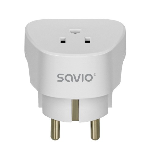 SAVIO ADAPTER PODRÓŻNY, GNIAZDO US – WTYK EU AP-01 - 2606107