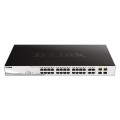 D-Link DGS-1210-28MP łącza sieciowe Zarządzany L2 Gigabit Ethernet (10/100/1000) Obsługa PoE 1U Czarny, Szary - 1889939