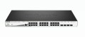 D-Link DGS-1210-28MP łącza sieciowe Zarządzany L2 Gigabit Ethernet (10/100/1000) Obsługa PoE 1U Czarny, Szary - 1889938