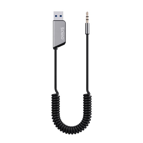 SAVIO TRANSMITER AUX, USB, BLUETOOTH 5.3, FUNKCJA ZESTAWU GŁOŚNOMÓWIĄCEGO, TR-16 - 1861644