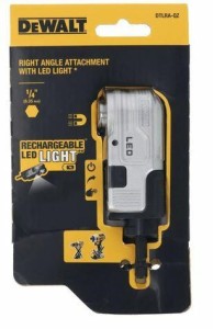 DEWALT przystawka kątowa HEX z oświetleniem LED