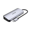 UNITEK AKTYWNY HUB USB-C 2X HDMI 4K, RJ45, PD 100W - 2163148