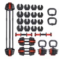 Zestaw regulowanych sztangielek HMS SGR18 PRO SET 3w1 41 kg - 2171823