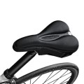 Żelowy pokrowiec na siodełko rowerowe Rockbros LF047-S z silikonu rozmiar M - czarny - 2624869