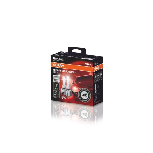 Żarówka LED (Zestaw 2szt.) H1 12V 16W P14,5S bez homologacji drogowej NIGHT BREAKER LED, zimna biel 6000K - 2593400