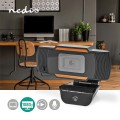 Nedis WCAM100BK kamera internetowa 2 MP 1920 x 1080 px USB 2.0 Czarny - 2594292