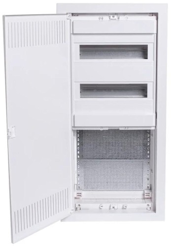 Podtynkowa plastikowa obudowa instalacyjno-multimedialna 2 rzędy, 24 moduły + 3-rzędowa płyta montażowa Noark PMF-C 60-2 - 2595643