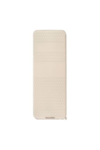 Mata samopompująca featherbone single large wide 6,5cm brązowy - 2596721