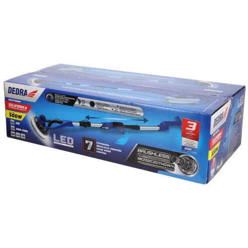 Dedra szlifierka do gipsu 500W bezszczotkowa BMC - 2552753