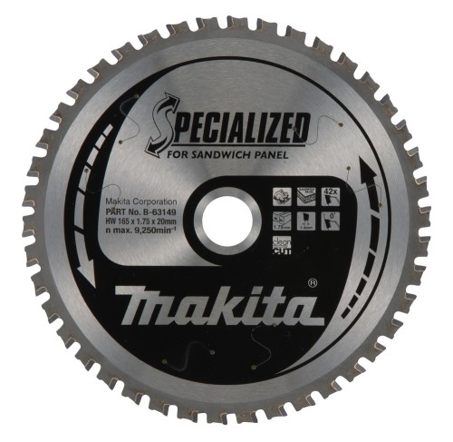 Makita piła tarczowa 160x20x42z Płyty warstwowe - 2592223