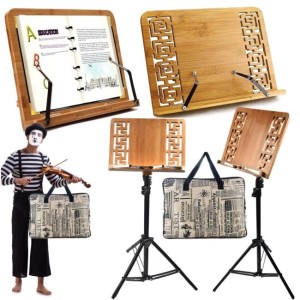 DNA WP1 drewniany pulpit do nut z zaciskami statyw