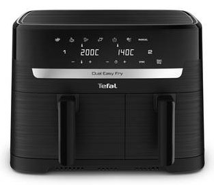 TEFAL Dual Easy Fry Essential Airfryer EY901N, 2700 W, 8.3 L, Juodas - 2626339