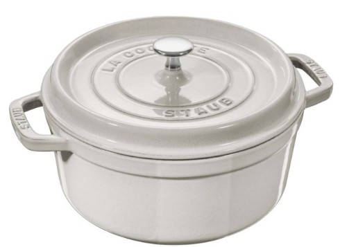 Garnek żeliwny okrągły STAUB 40501-409-0 - biała trufla 1.7 ltr (WYPRZEDAŻ) - 2636009