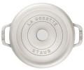 Garnek żeliwny okrągły STAUB 40501-409-0 - biała trufla 1.7 ltr (WYPRZEDAŻ) - 2636011