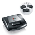 SEVERIN SANDWICH-TOSTER, 3 WYMIENNE NIEPRZYWIERAJĄCE PŁYTY DO KANAPEK, GRILLOWANIA I GOFRÓW, MOC 1000W SA2968 - 2636074