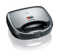 SEVERIN SANDWICH-TOSTER, STAL, PŁYTY Z POWŁOKĄ ANTYADHEZYJNĄ, ŁATWE CZYSZCZENIE, GUMOWE NÓŻKI, MOC 600W SA2969 - 2395149
