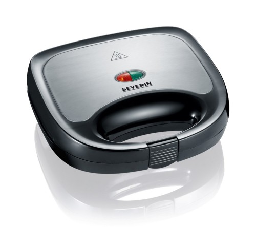SEVERIN SANDWICH-TOSTER, STAL, PŁYTY Z POWŁOKĄ ANTYADHEZYJNĄ, ŁATWE CZYSZCZENIE, GUMOWE NÓŻKI, MOC 600W SA2969 - 2395154