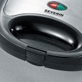 SEVERIN SANDWICH-TOSTER, STAL, PŁYTY Z POWŁOKĄ ANTYADHEZYJNĄ, ŁATWE CZYSZCZENIE, GUMOWE NÓŻKI, MOC 600W SA2969 - 2636083