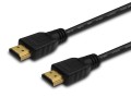 Kabel HDMI Savio CL-01 1,5m, czarny, złote końcówki, v1.4 - 738881