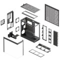 Obudowa PC HAVN HS 420 VGPU, Midi-Tower, E-ATX, Szkło hartowane, typu riser PCIe 5.0 - - 2636922