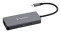 Hub USB Verbatim Multi Port Essentials USB-C PD, 3xUSB-A 3.0, HDMI, RJ-45 - 2631097